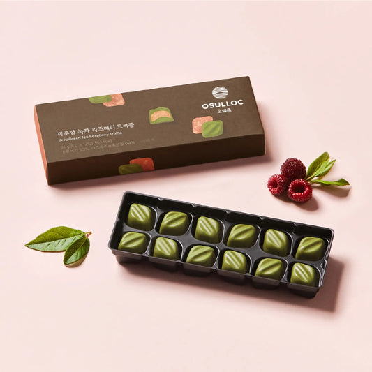 OSULLOC Jeju Green Tea Raspberry Truffle 96g | OLIVE YOUNG Global