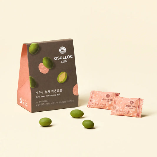 OSULLOC Jeju Green Tea Almond Ball 80g | OLIVE YOUNG Global